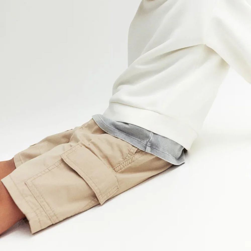 H&M Beige Twill Cargo Shorts/NWT/2T & 5T
